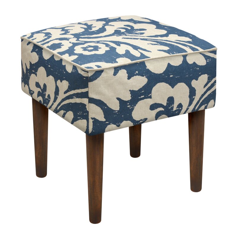 123 Creations Jacobean Floral Upholstered Vanity Stool And Reviews Wayfair